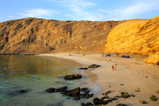 La Mina Beach in Paracas National Reserve, Peru.