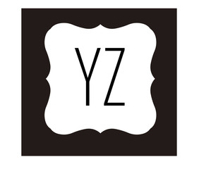 YZ Initial Logo for your startup venture