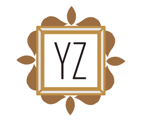 YZ Initial Logo for your startup venture