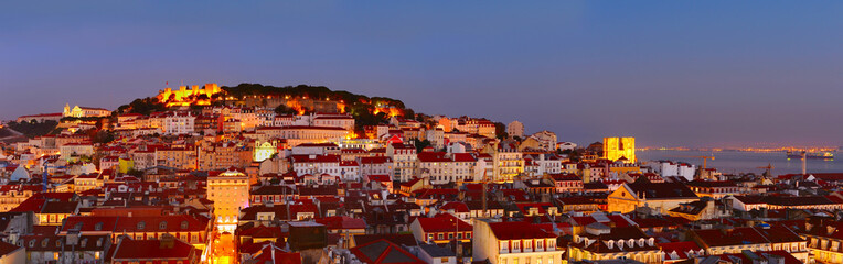 Fototapeta premium Lisbon Old Town panorama