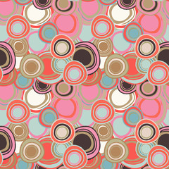 Seamless pattern with circles