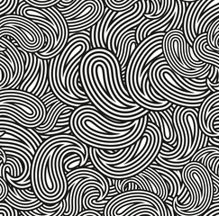 Obraz premium Black and white seamless pattern for coloring.