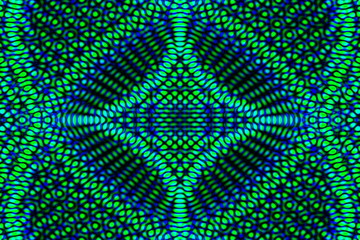 Illustration of a green and blue pattern