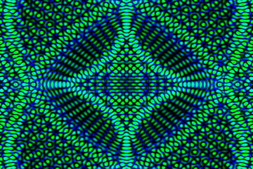 Illustration of a green and blue pattern