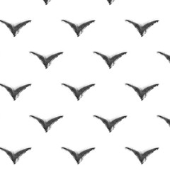 seamless pattern. watercolor abstract bird