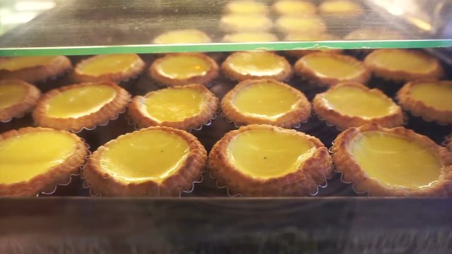 Famous Portuguese Hong Kong style famous egg tarts 
