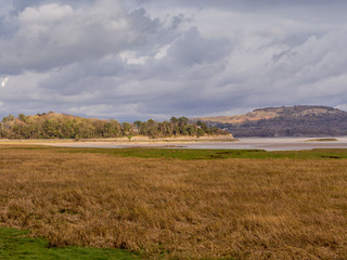 Obraz premium Beautiful spring afternoon at Grange-over-sands, Cumbria, UK