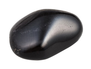 tumbled black obsidian gemstone from Mexico