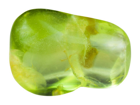 polished peridot ( olivine, Chrysolite) gemstone