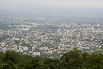 The view from the mountain of beautiful view Skyline of the Old City