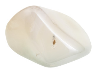 polished white Agate gemstone from India