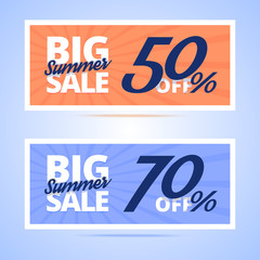 Obraz premium Big Summer Sale cards.