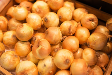 Onion in market place with soft light
