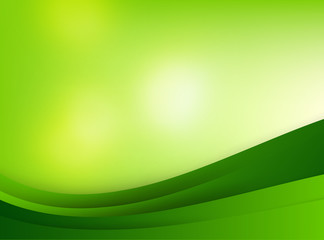 Abstra background green curve and layed element vector illustrat © Kaikoro