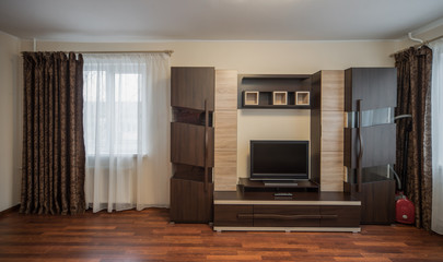 Interior in modern flat.