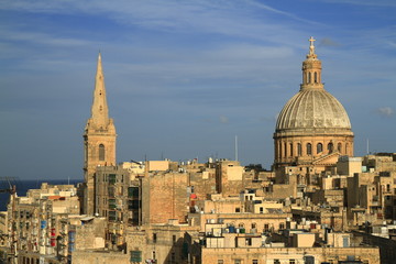 Fototapeta na wymiar Valletta skyline, Malta