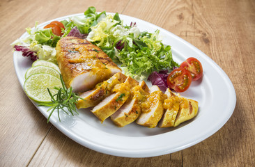 Pechuga de pavo en salsa