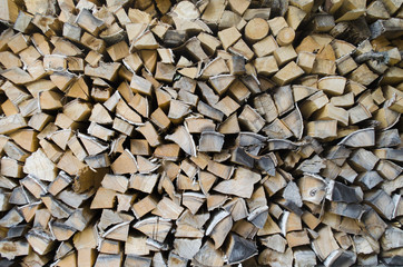 Texture of wood stack