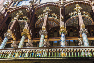 Fototapeta na wymiar Catalan music palace (Palau de la musica catalana), Barcelona