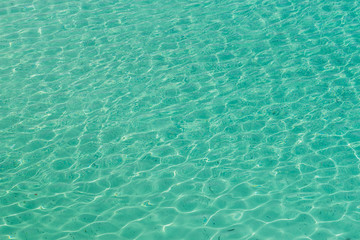 Blue water surface texture background.