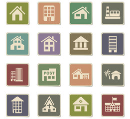 building icon set