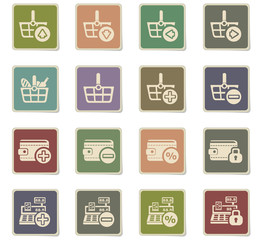 marketing and e-commerce icon set