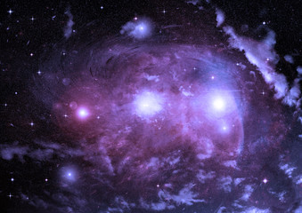 galaxy in a free space