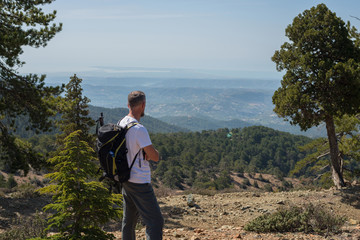 Bearded man, hiker