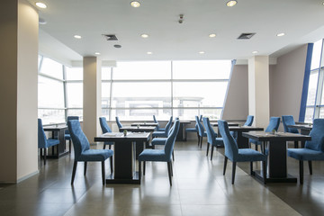 Modern restaurant interior in hotel