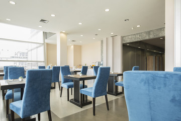 Modern restaurant interior in hotel