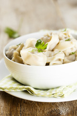 Dumplings with herbs