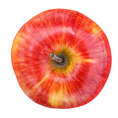Ripe red apple isolated on white. With clipping path