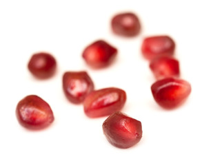ripe pomegranate seeds