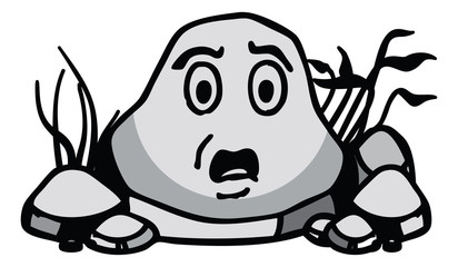 facial expression boulder man