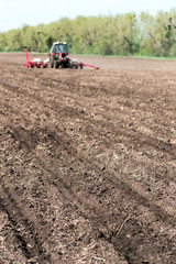 black soil plowed field