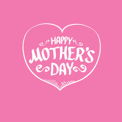 Happy Mothers Day Typographical Background 