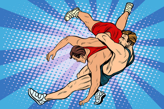 Greco Roman wrestling men