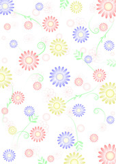 フラワー　花　花柄