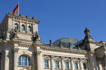 Obraz premium closeup of dome of Reichstag building, Berlin, Germany