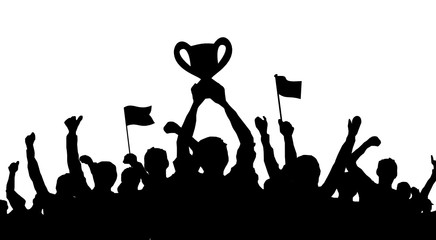 Menschen mit Pokal © SimpLine