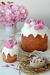 Homemade easter cake