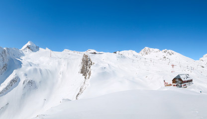 Panorama of Kitzsteinhorn Glacier, Kaprun, Austria
