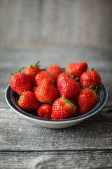 Strawberries in bowl 1