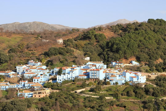 pueblo serrano de Juzcar en Malaga