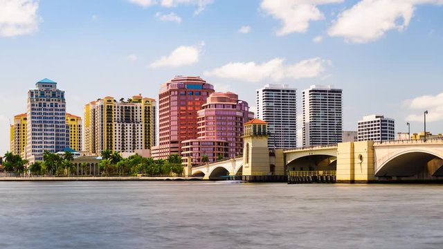 Downtown West Palm Beach, Florida.