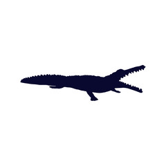 crocodile silhouette 
