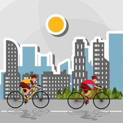 Obrazy na Plexi  Płaska ilustracja projektu stylu życia roweru, edita