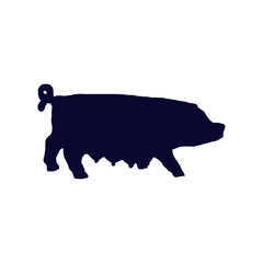 pig silhouette 