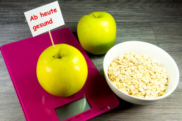 Diät und gesundes Essen