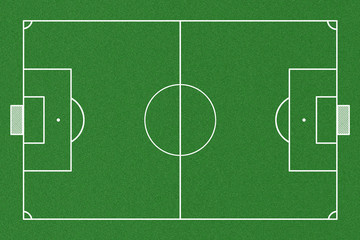 top view of soccer field